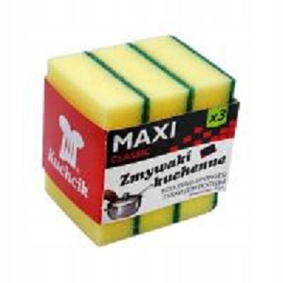 

Kuchcik Gąbka Do Naczyń Maxi 3 Sztuki
