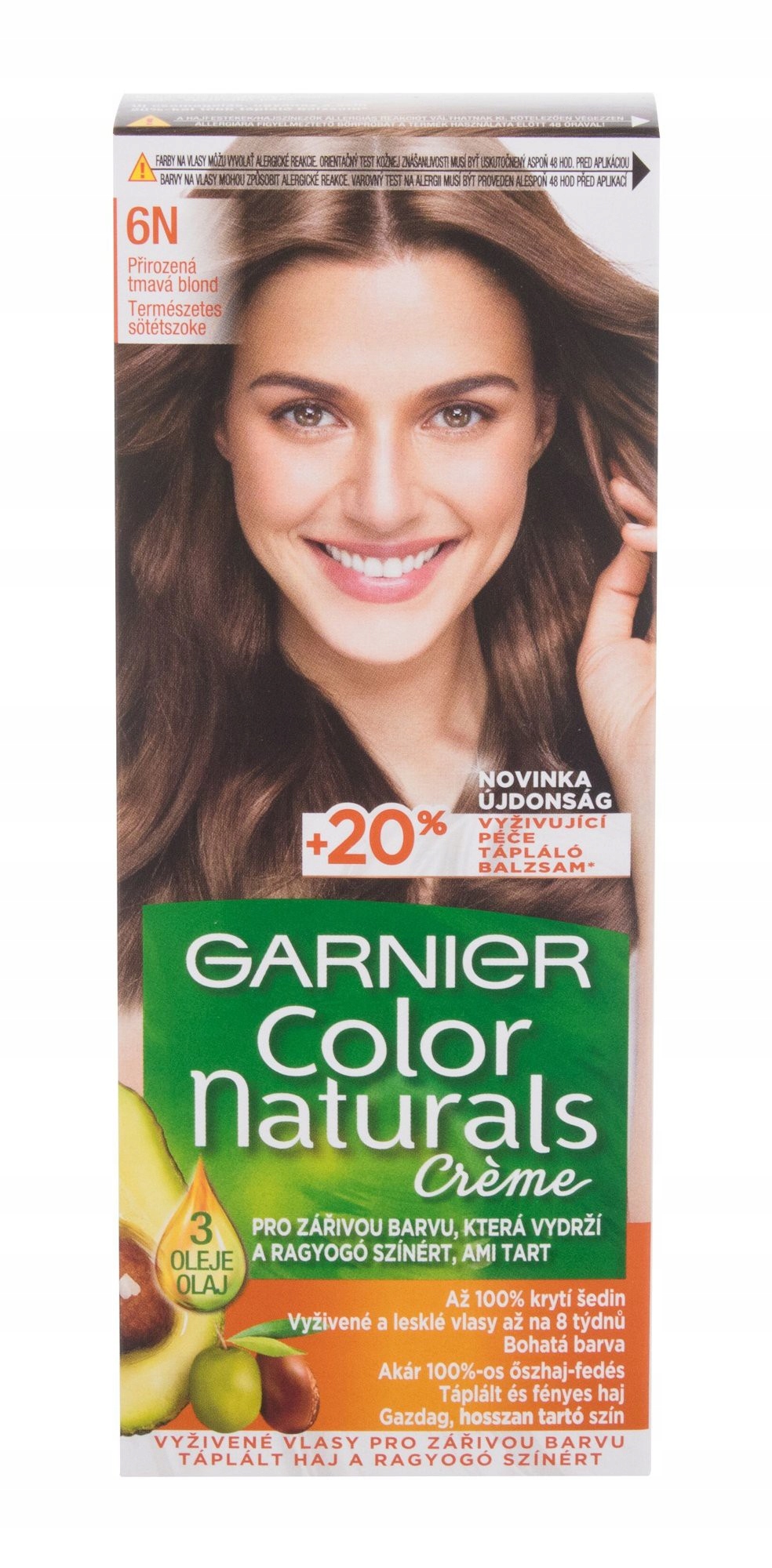 Garnier Color Naturals Créme Barva na vlasy 40 ml 6N