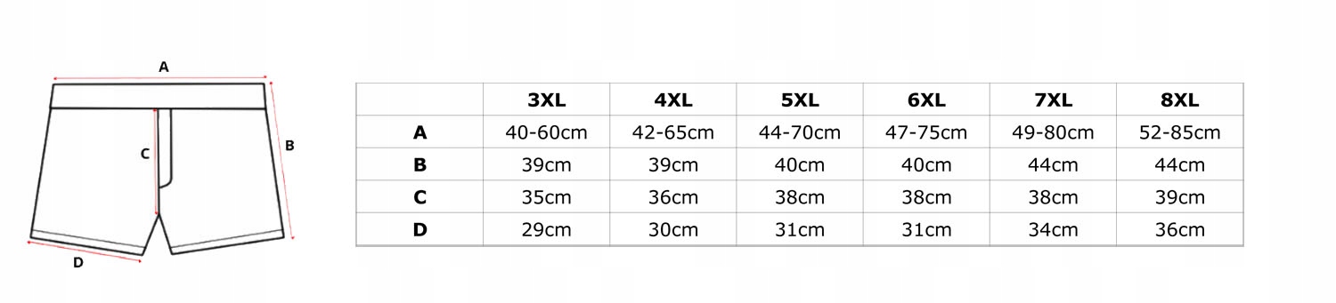 DUŻE MĘSKIE BOKSERKI ELASTYCZNE ANDRIU 8XL CZARNE Marka Inna marka