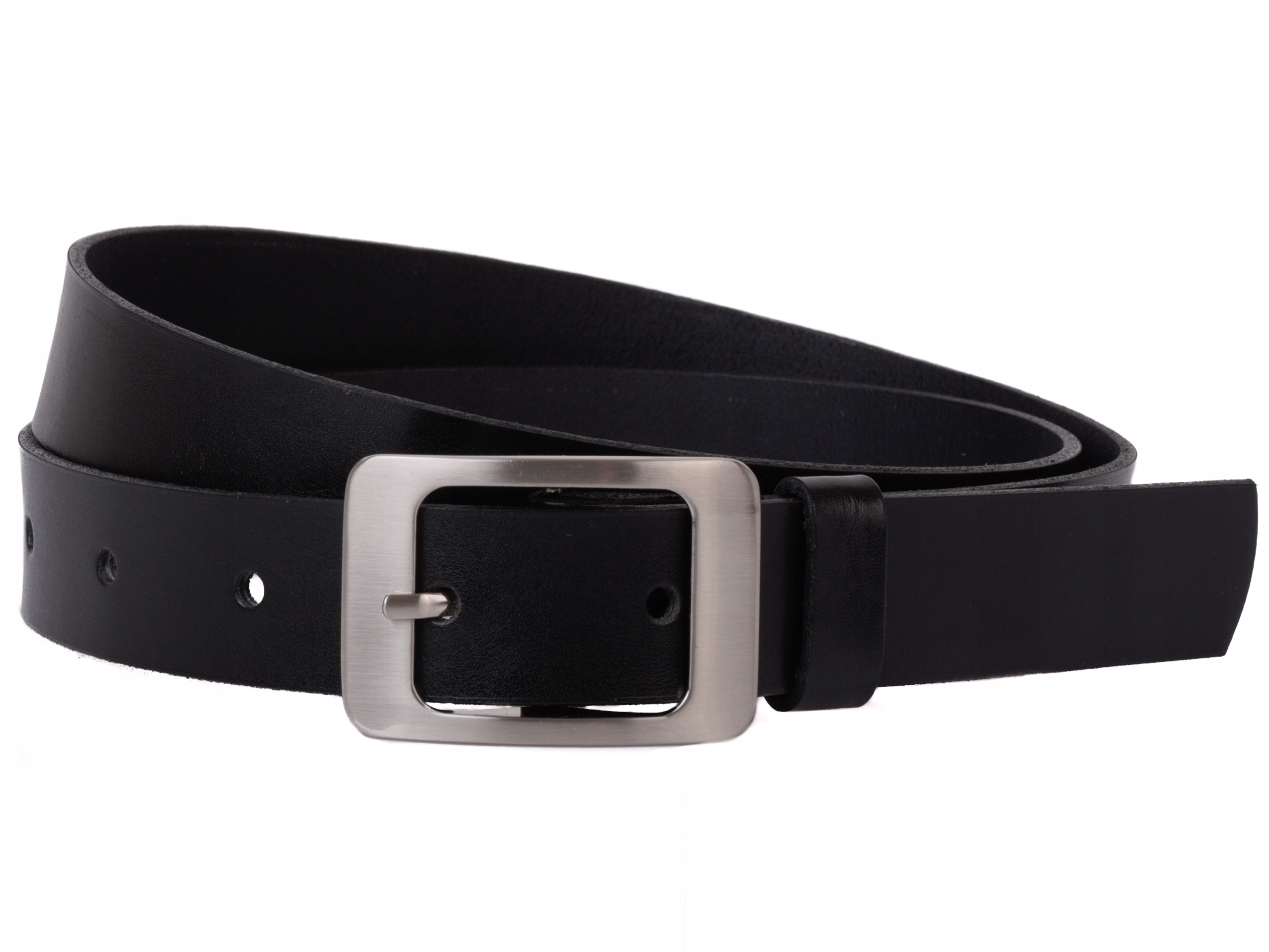 

czarny damski pasek do spodni