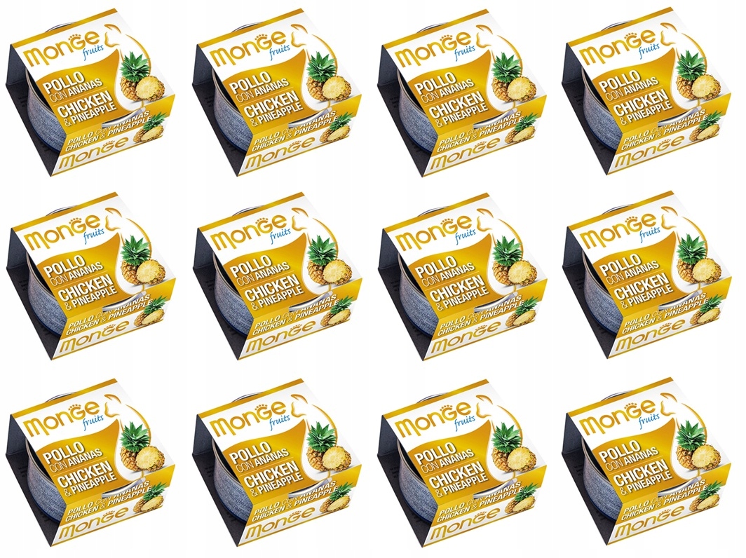 Levně Monge Fruit Kuře s anansem 12 x 80 g