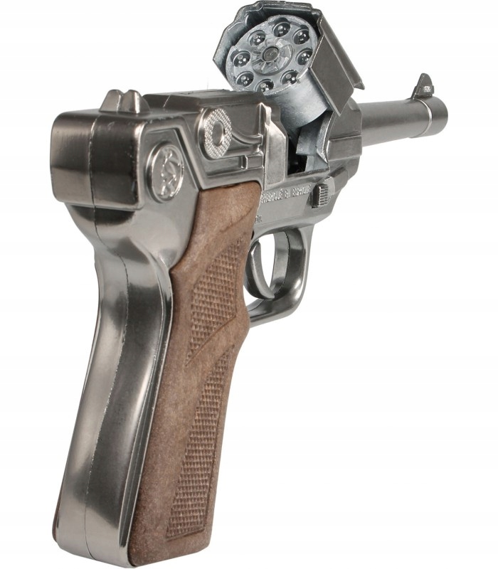 Mały policjant Zabawkowy pistolet rewolwer METAL Marka Gonher