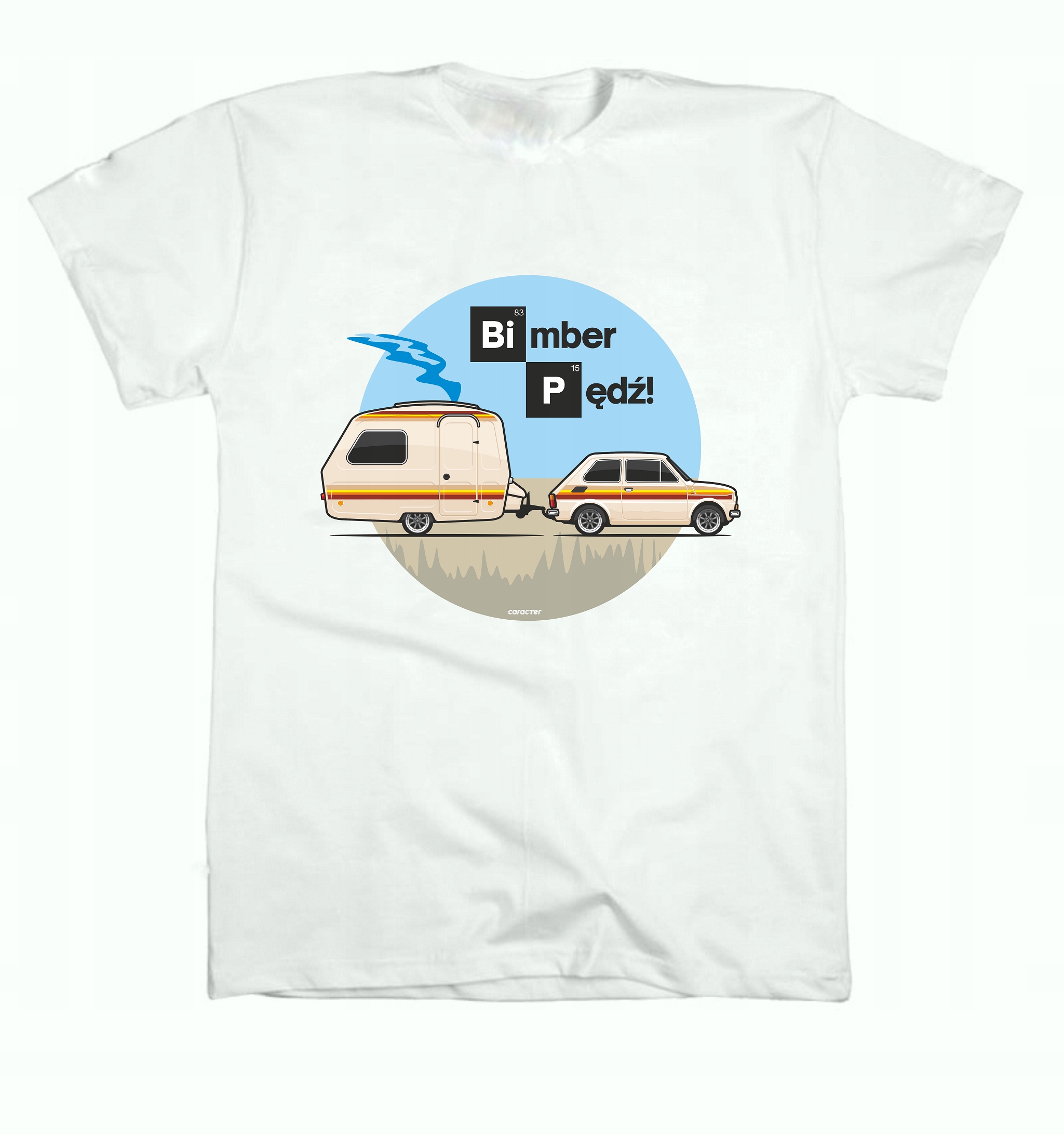 

T-shirt koszulka Bimber Pędź Niewiadów i Fiat 126p