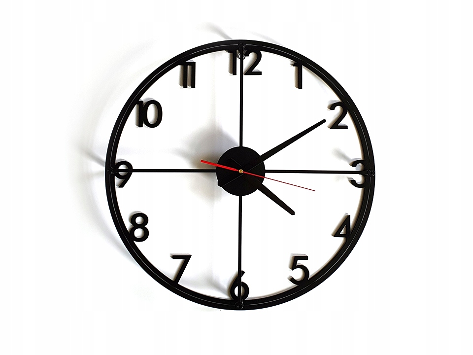 Nástenný/stojaci hodinový strojček Mono digits, veľký 46 cm, Čierny