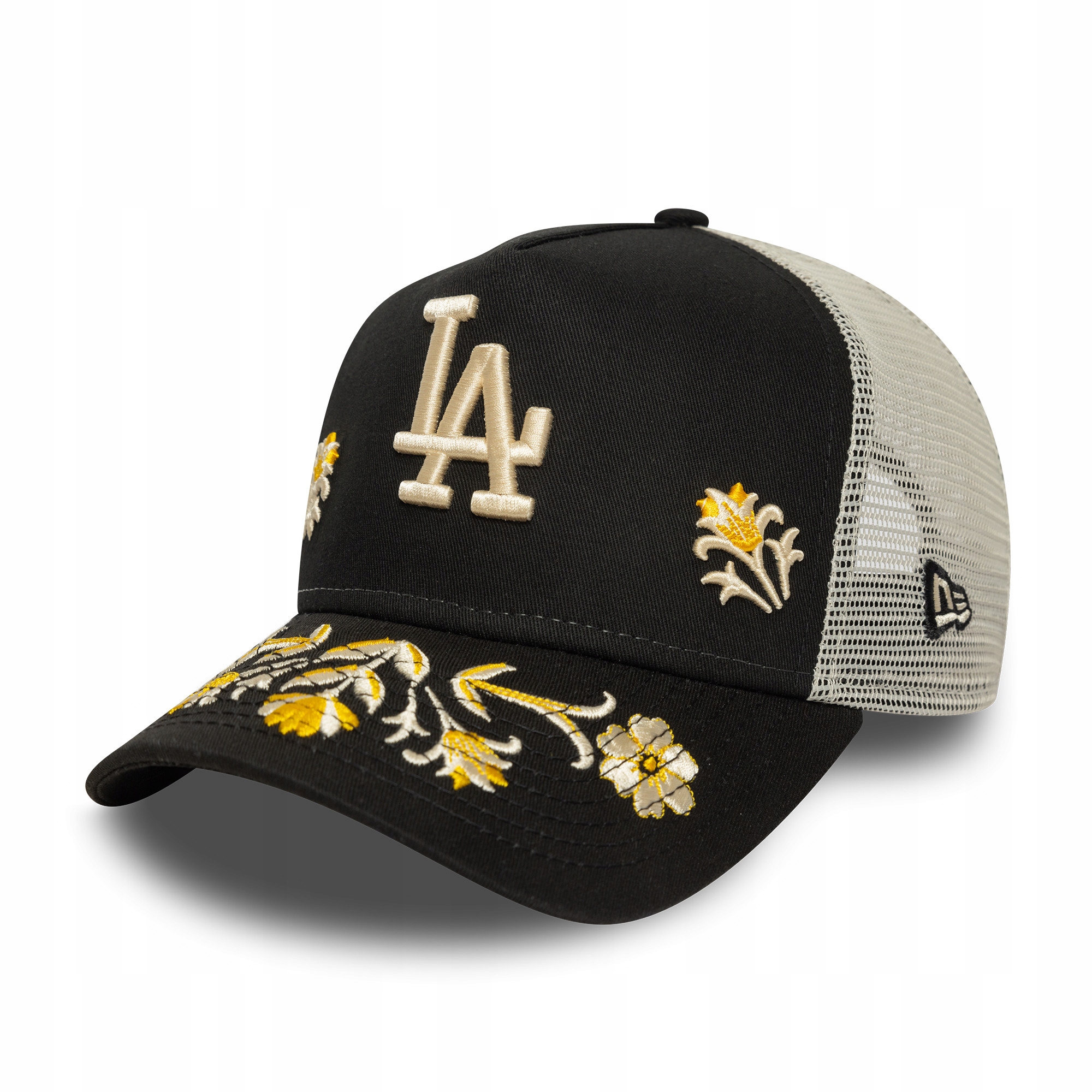 Czapka z daszkiem New Era Los Angeles Dodgers A-Frame Trucker Floral Icon