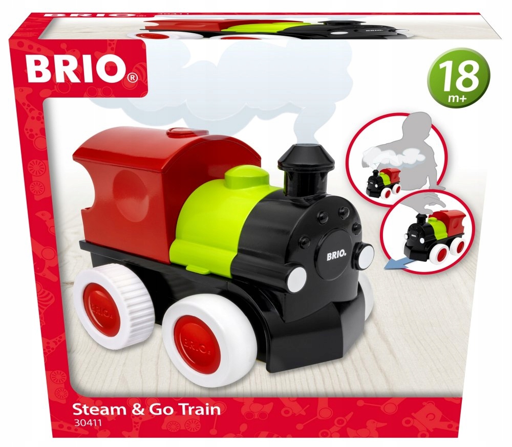 Brio Lokomotywa z parą na baterie 30411