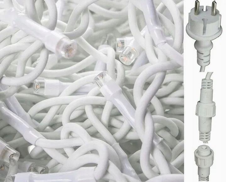 SOPLE FLASH 200 LED ZEWNĘTRZNE NIEBIESKIE CHOINKOWE lampki Motyw sople