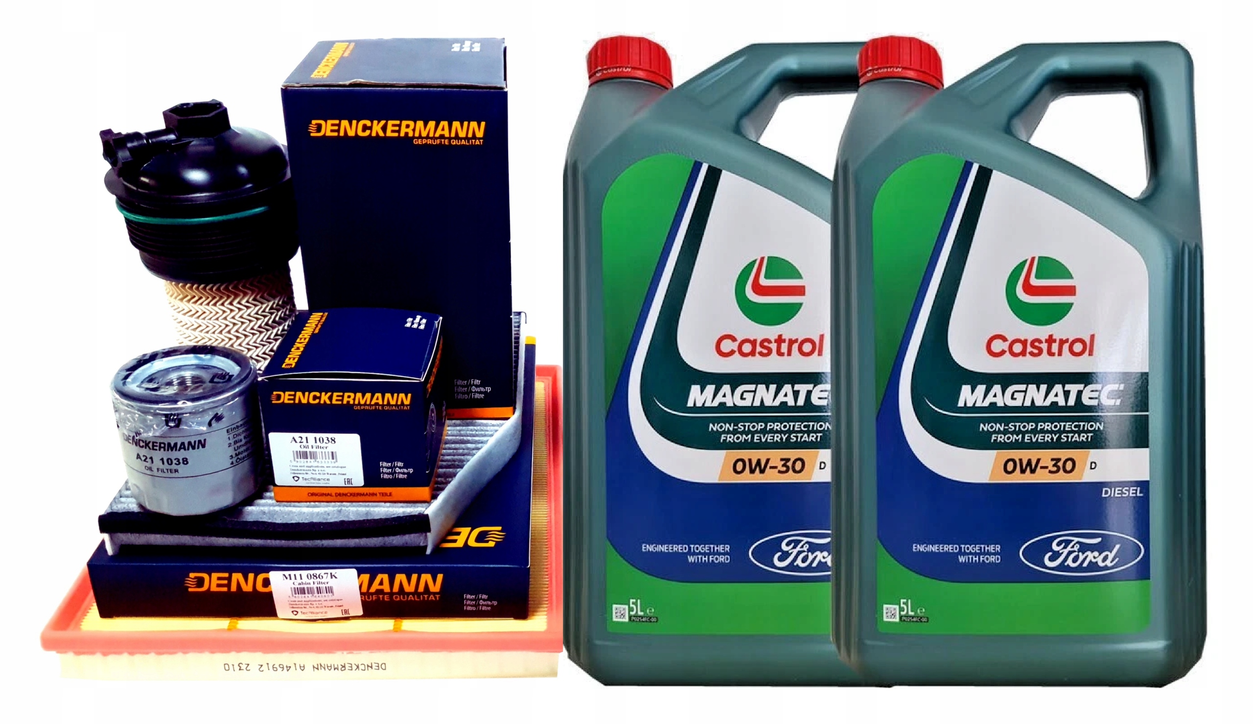 Sada filtrů Ford Transit Tourneo V363 2.0 Ecoblue olej Castrol 0W30 10L