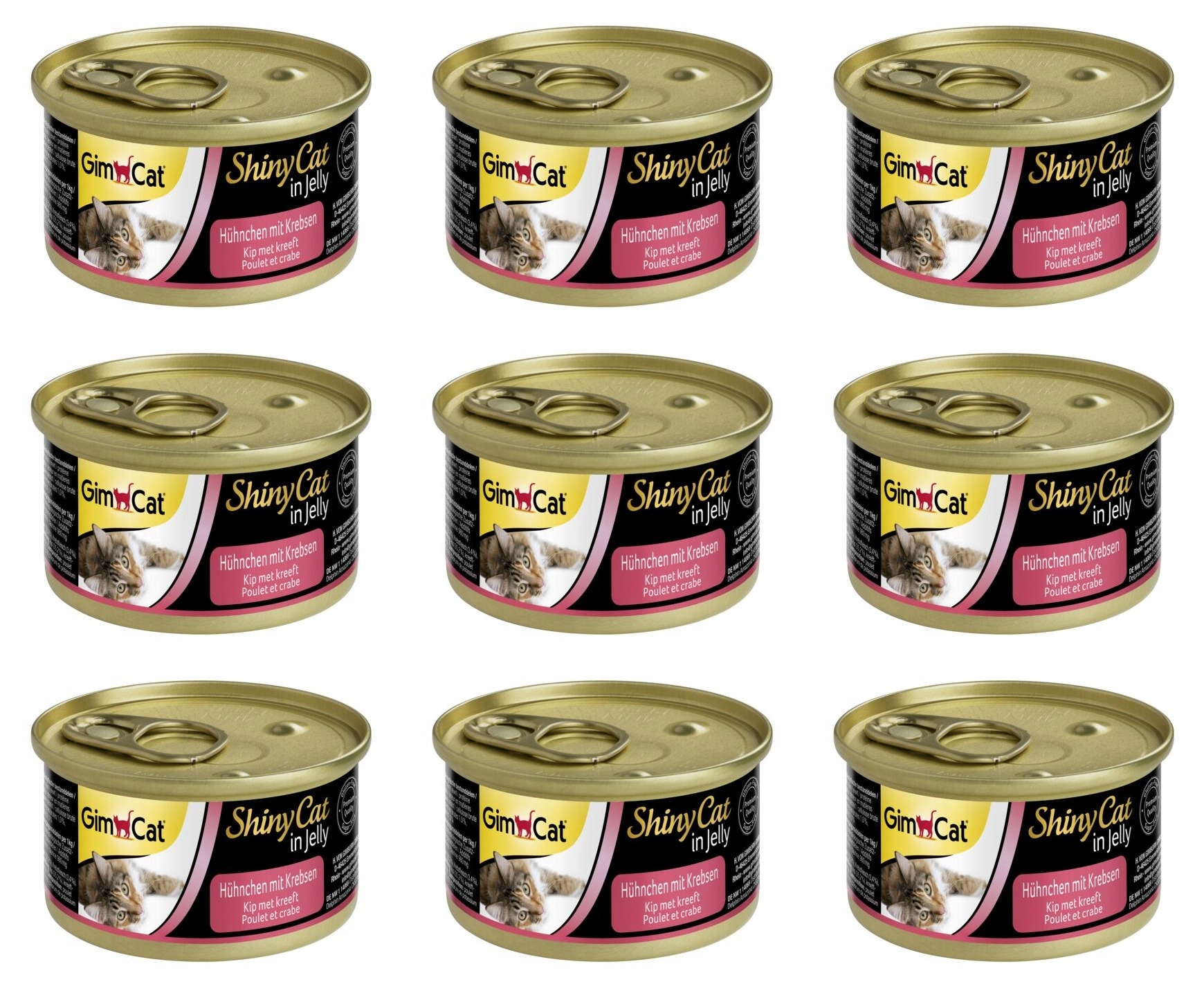 Levně Mokré krmivo pro kočky GimCat kuře 70 g 9 kusů