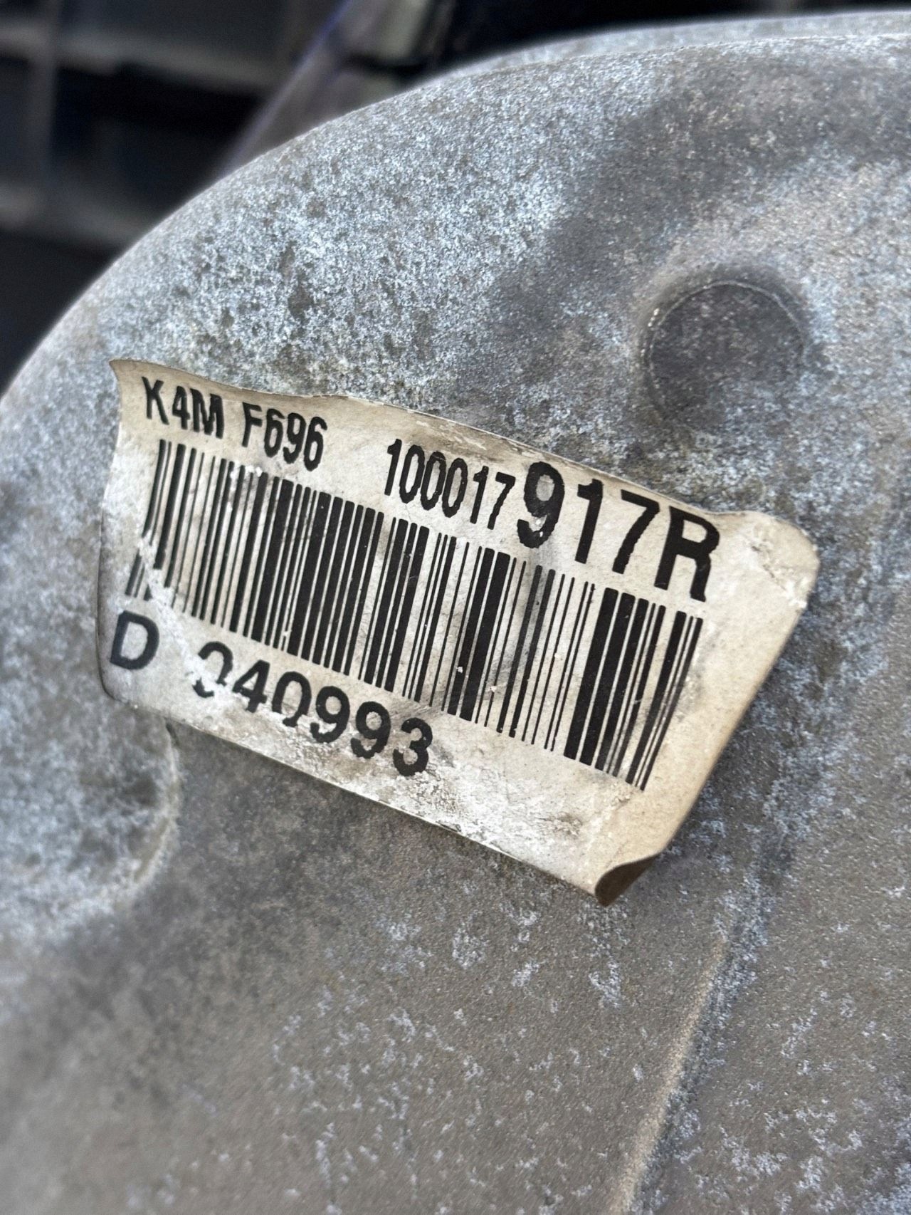 engine complete K4MF696 1.6 16V DACIA DUSTER
