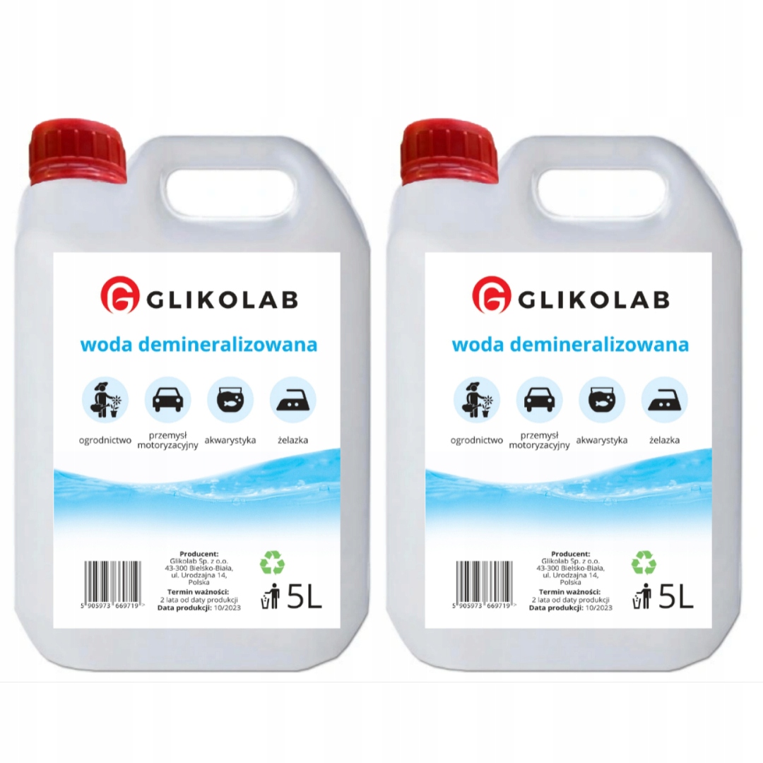 WODA DEMINERALIZOWANA DESTYLOWANA 5L (2X5L)