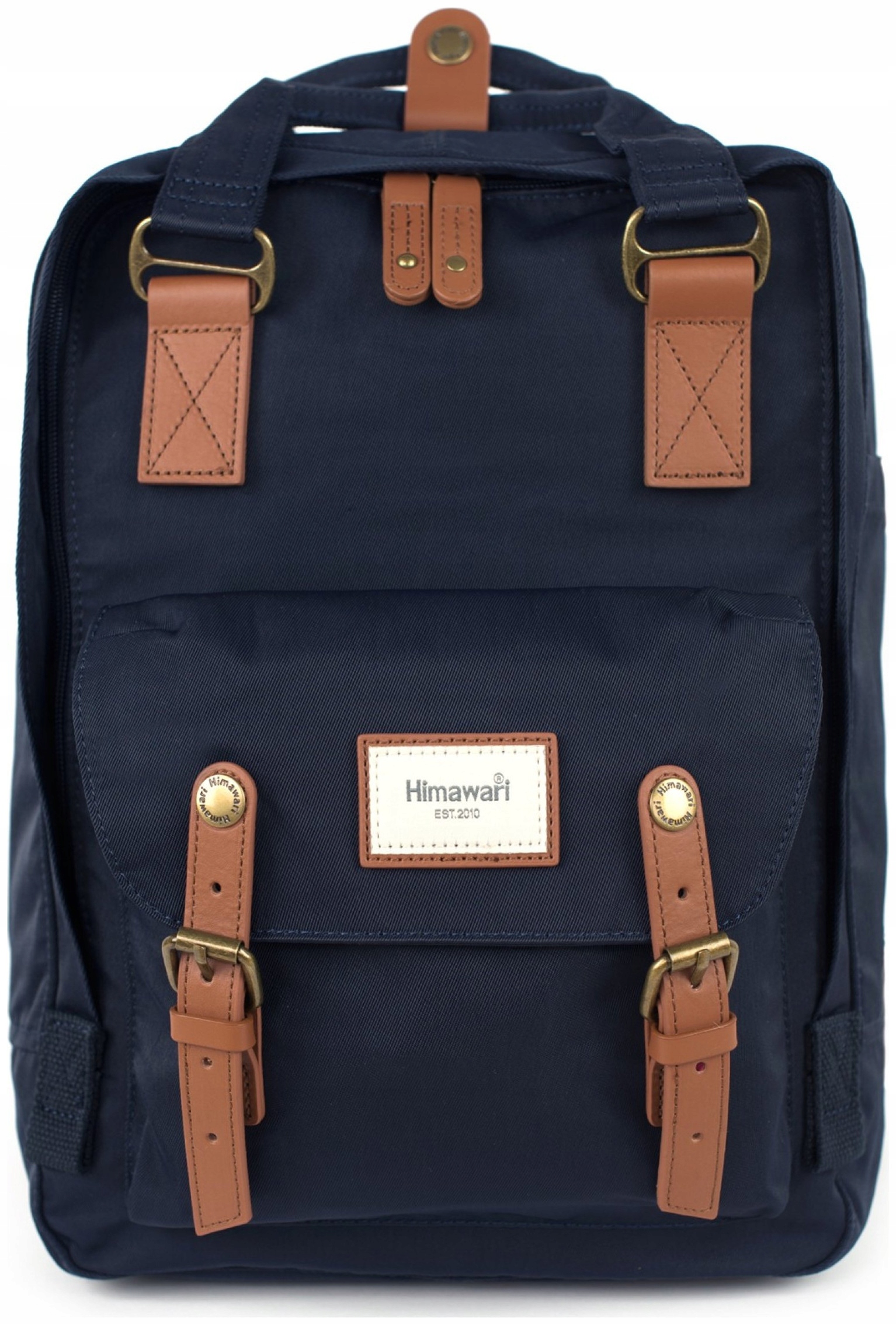 Batoh na notebook Himawari Basic S organizér do školy, tmavě modrý