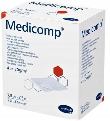 

Hartmann Medicomp 7,5 x 7,5cm, 25 x 2szt. jałowe
