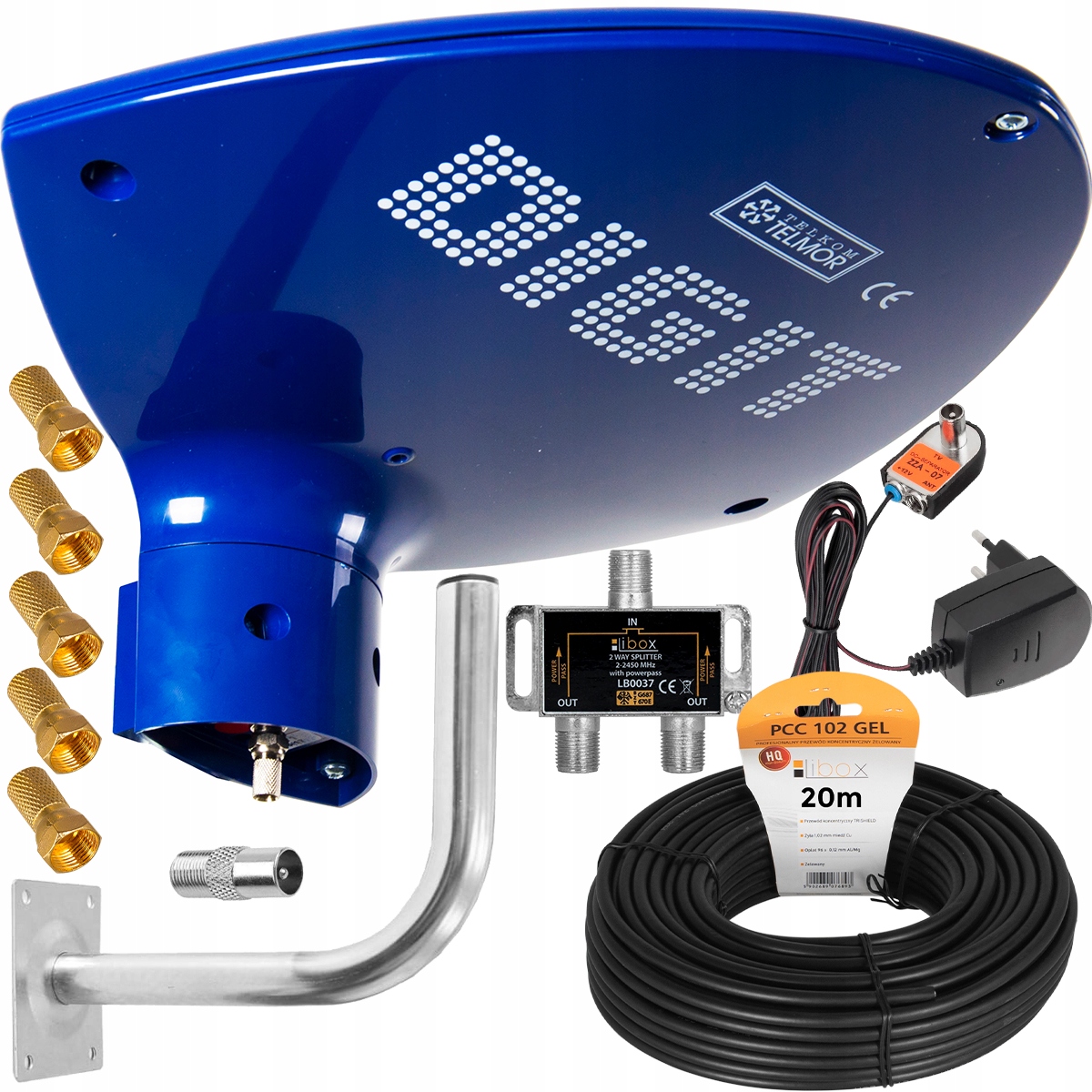 

Antena Aktywna Digit Activa DVB-T2 MUX8 Zestaw 2TV