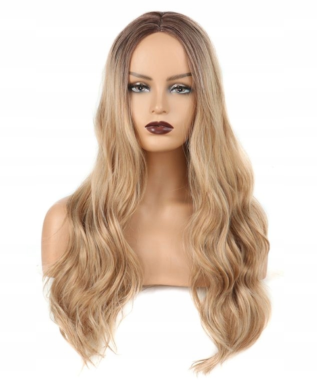 

Peruka Blond Ombre fale + czepek Gratis