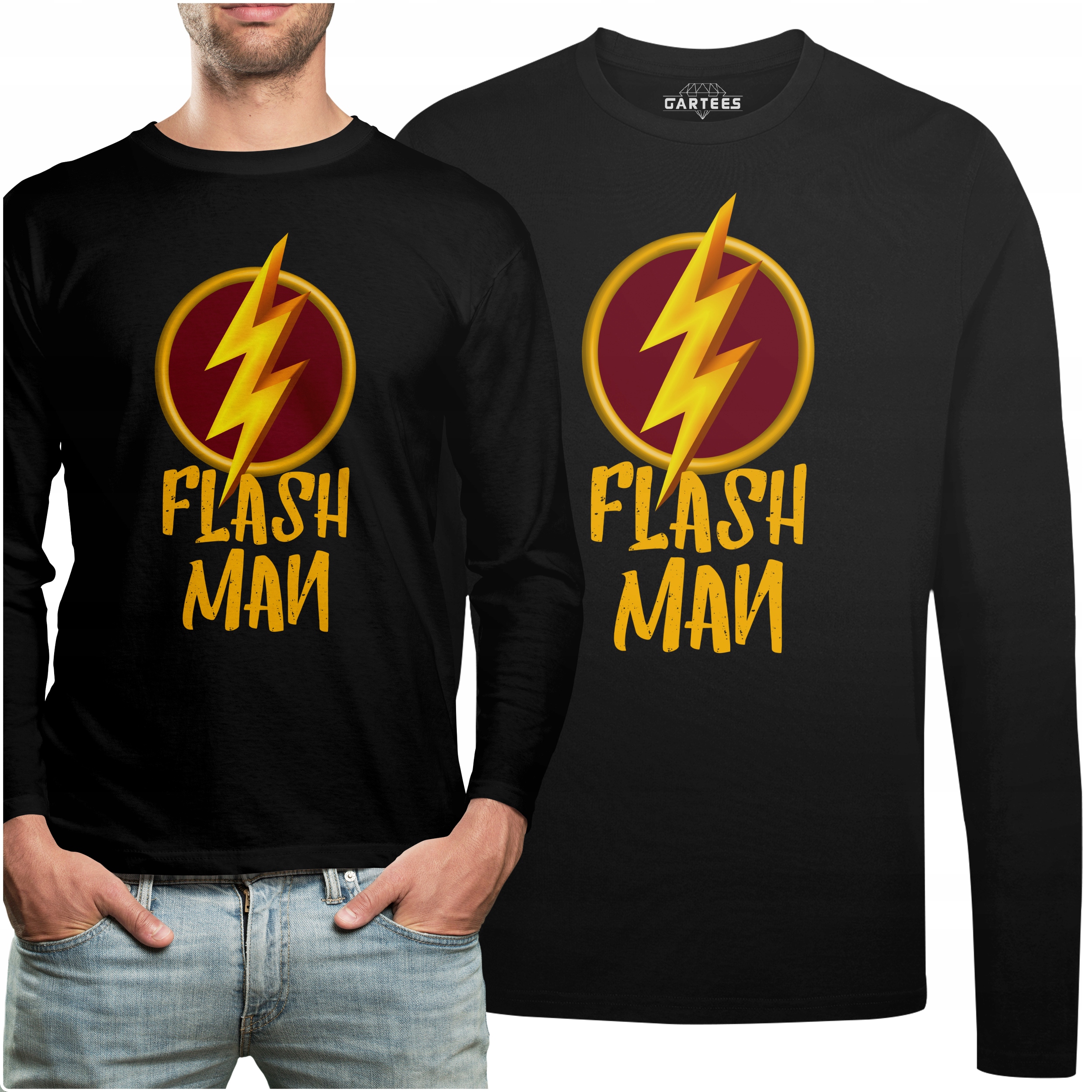 

Koszulka Long Pomysł Na Prezent Napis Flash Man