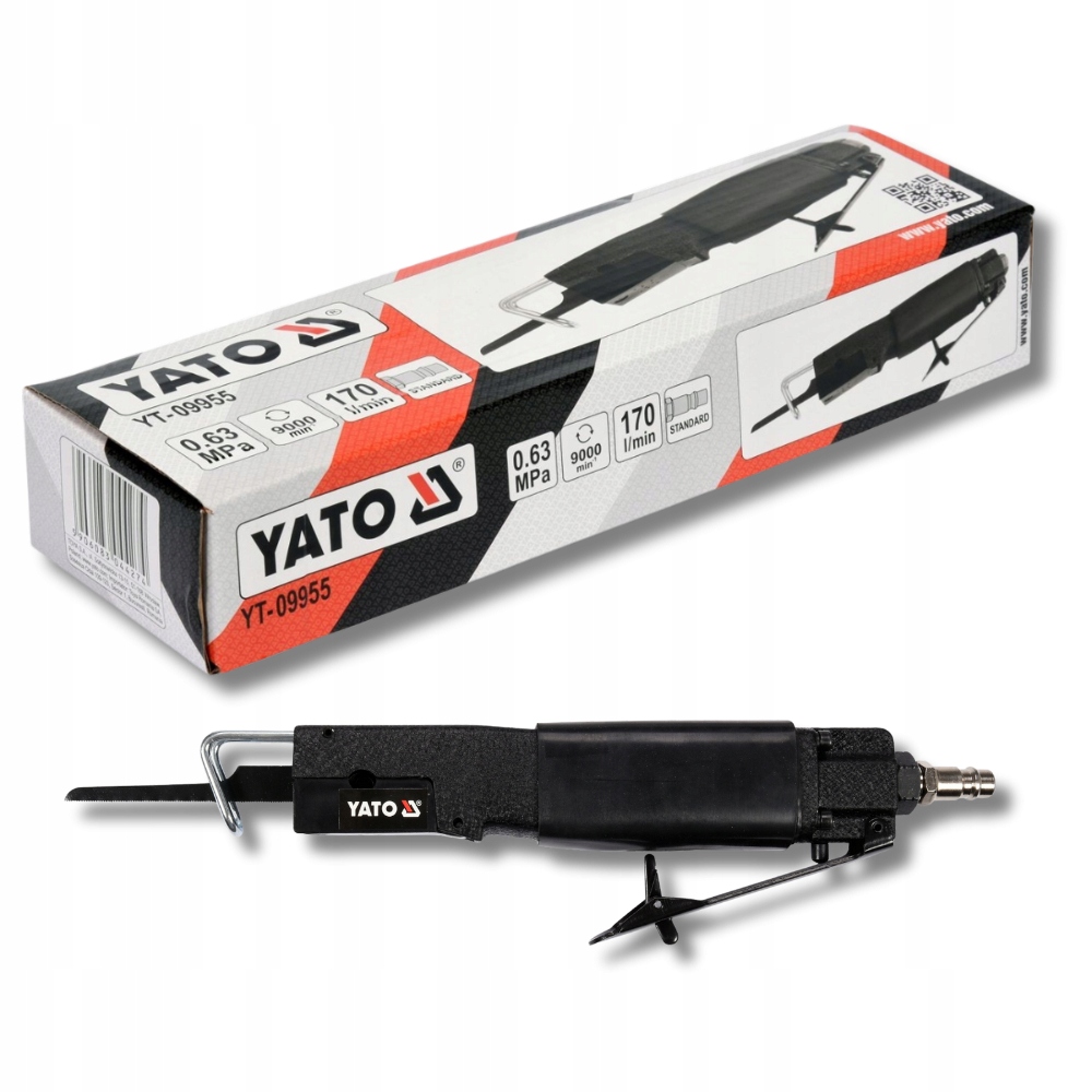 Výkonná pneumatická pila Yato, jednoduchá řezačka na dřevo, pila