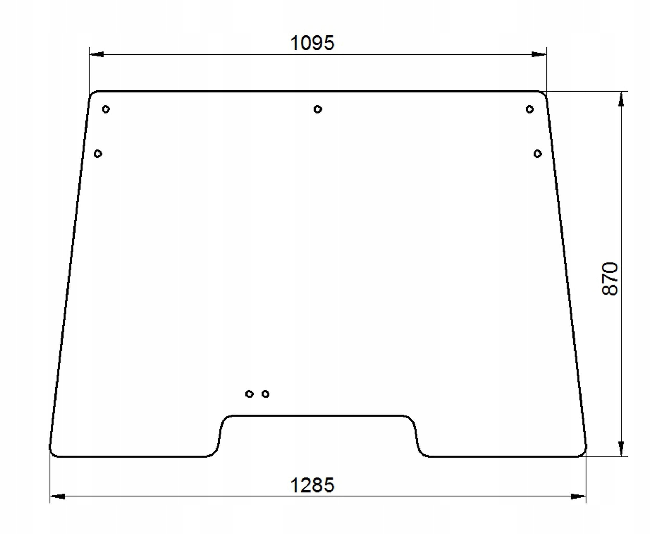 sklo Deutz-Fahr přední zelené 04383606
