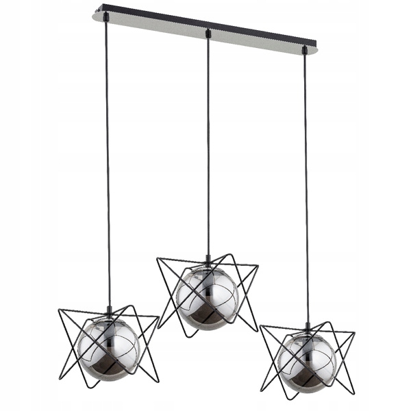 Stropní lustr v chladných metalických barvách Sagito Track do hotelu