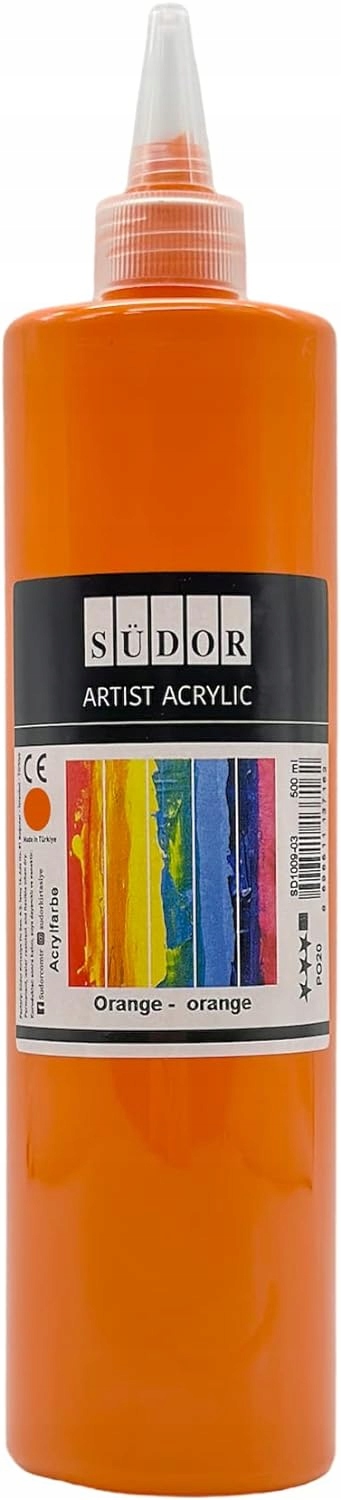 Akrylové barvy Sudor oranžová 1 ks 500 ml