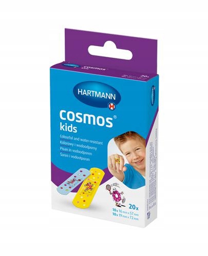 

Hartmann Cosmos Plastry dziecięce Kolorowe 2 rozm.