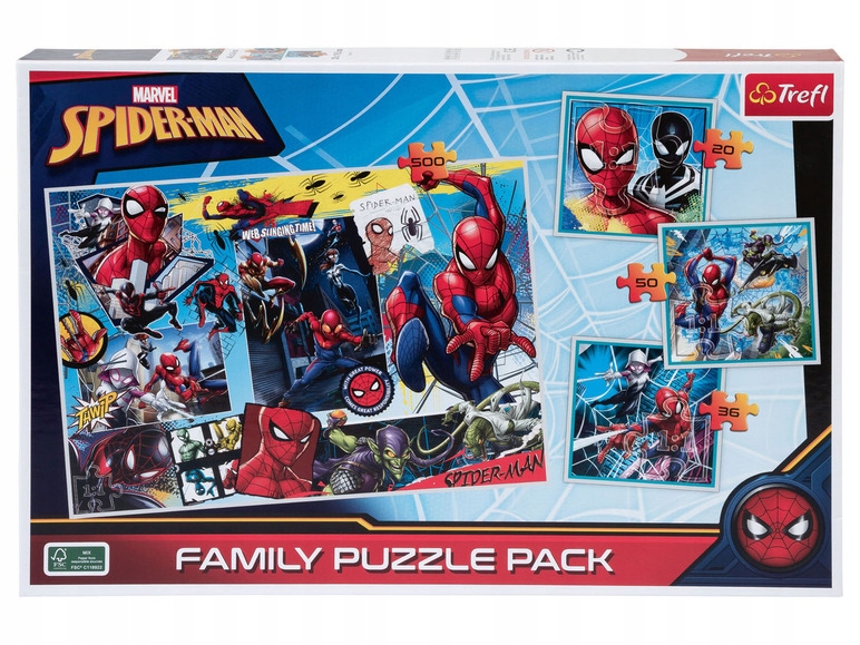 

Puzzle Trefl Family Pack 3w1 Spiderman