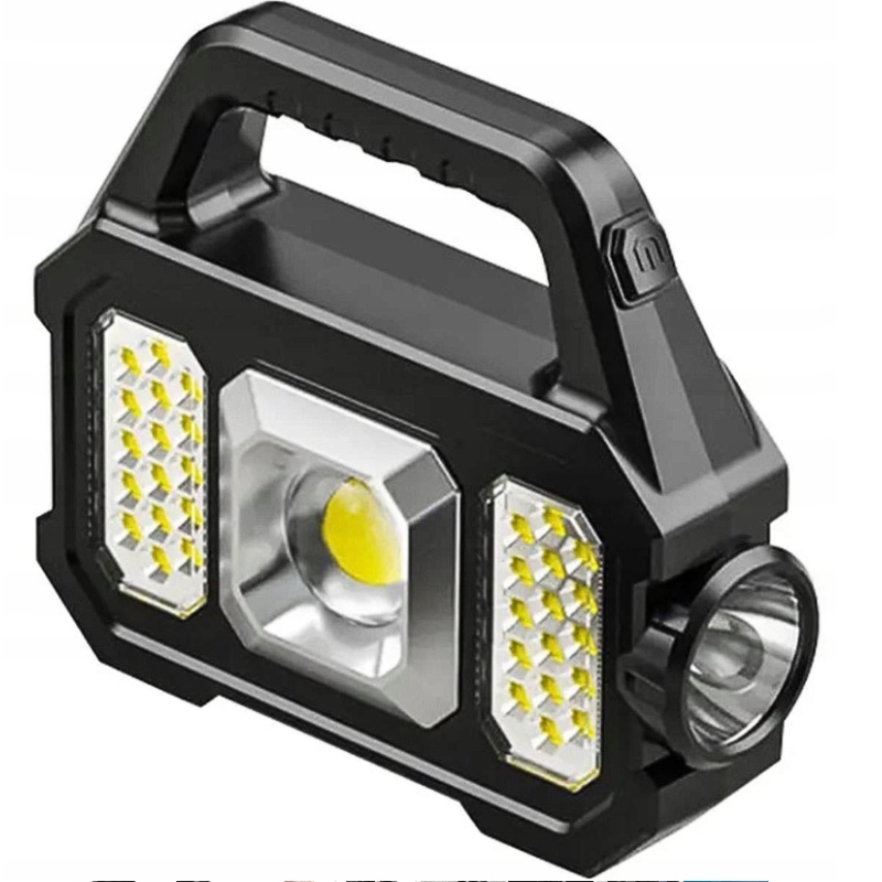 Latarka akumulatorowa powerbank 34 dioda led 6 trybów solarna YD-2205A