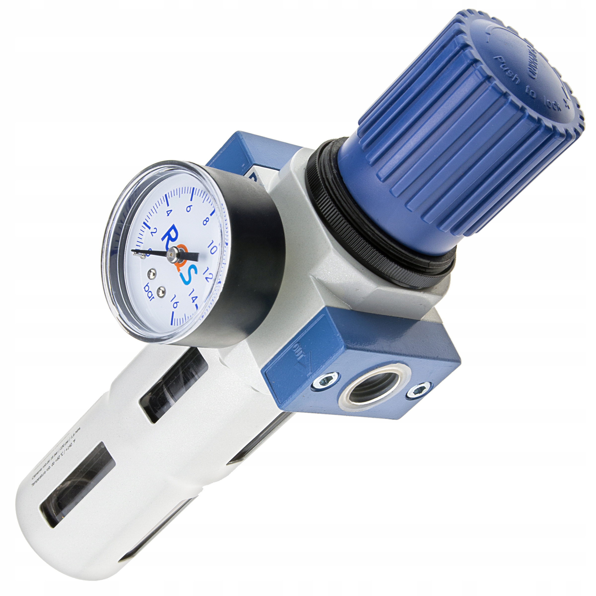 Odwadniacz Filtr Powietrza z Reduktorem OFR-1/2-MIDI do kompresora - RQS Marka RQS