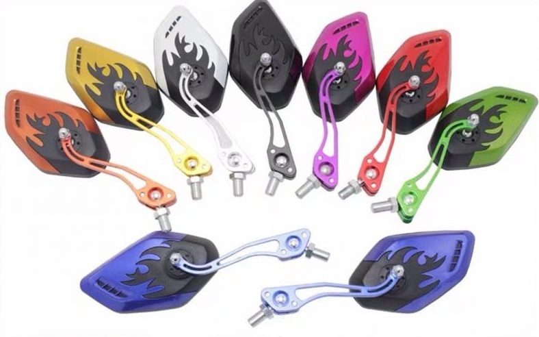 LUSTERKA TUNING MOTOR QUAD PŁOMIENIE M8 M10