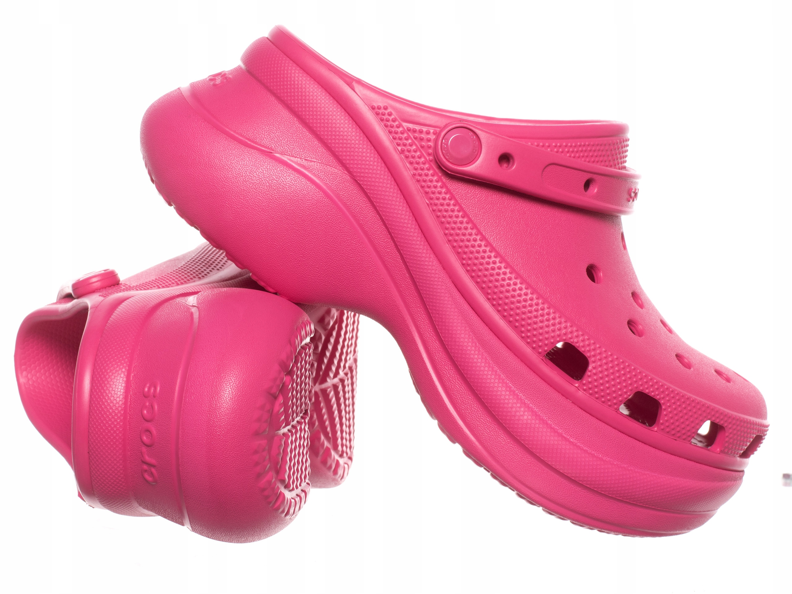 Crocs Nazouváky Dámské růžové pohodlné nazouvací klasické boty na platformě