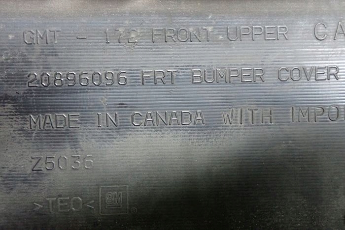 CHEVROLET EQUINOX 10-15 front bumper front