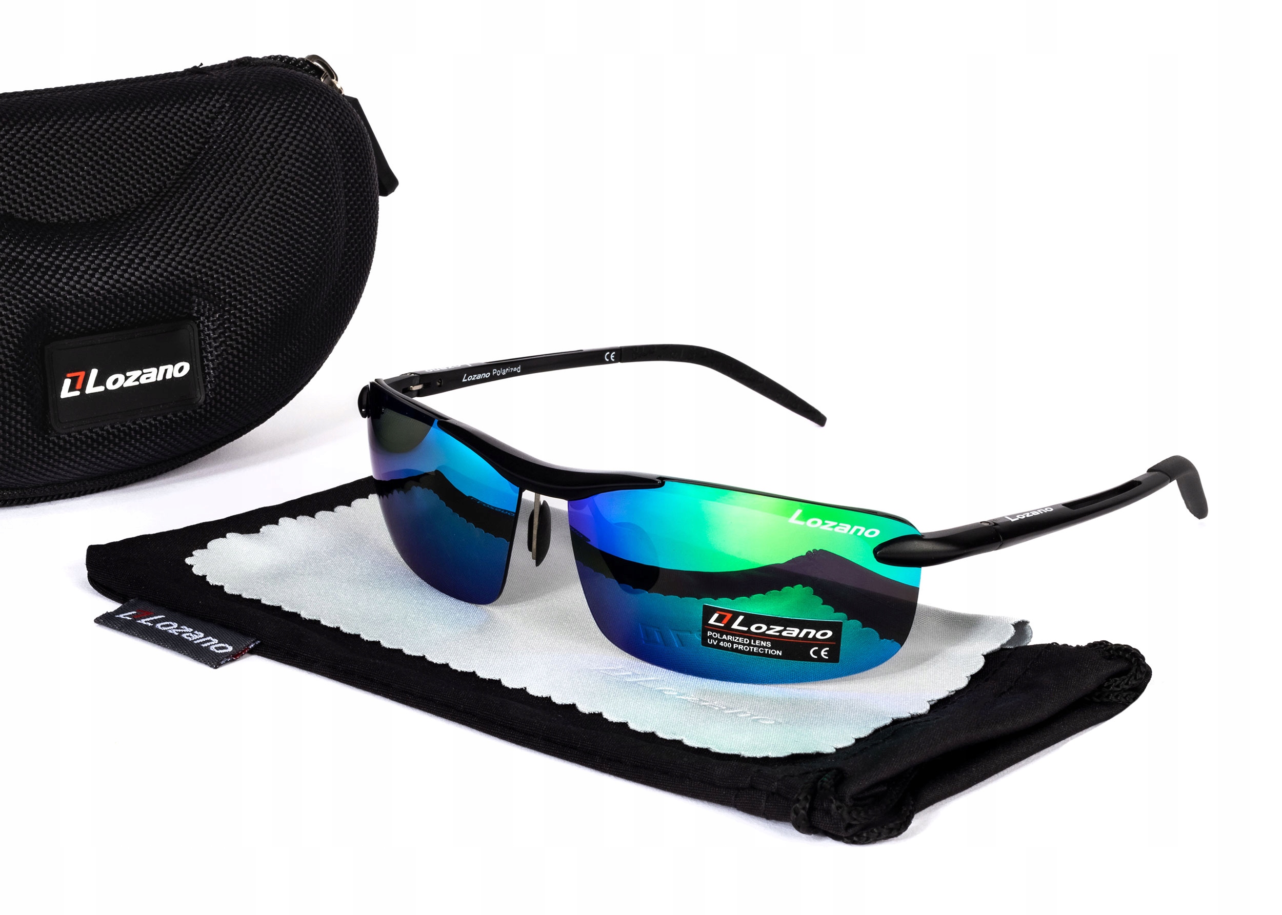 Polarizační Brýle Lozano hliníkové Bezrámečkové rybářské Zelené na ryby