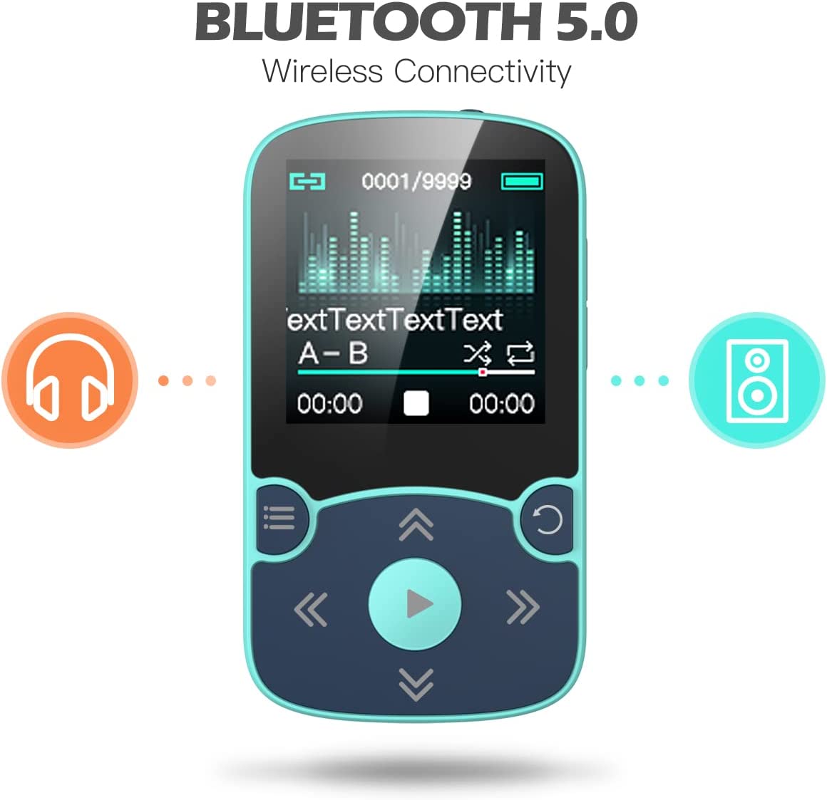 MP3 AGPtek a65 zielony 32 GB