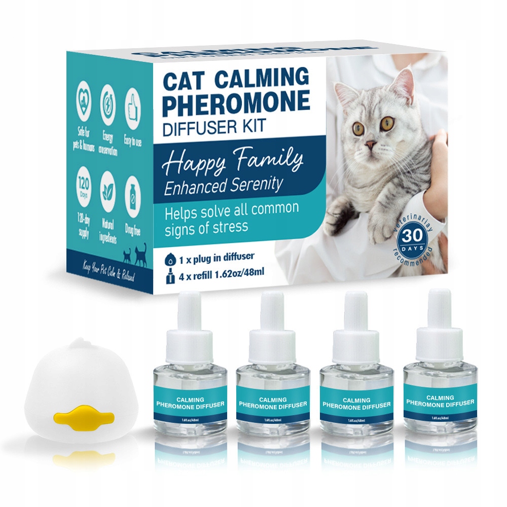 Kočičí Feromony Uklidňující Difuzér Proti Značkování Močí 1 Difuzér 4 Náplně
