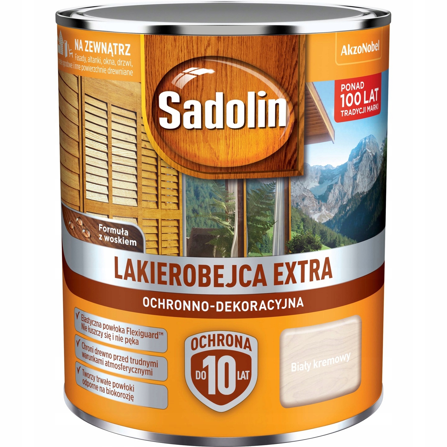 LAKIEROBEJCA SADOLIN EXTRABIAŁY KREMOWY 2,5L