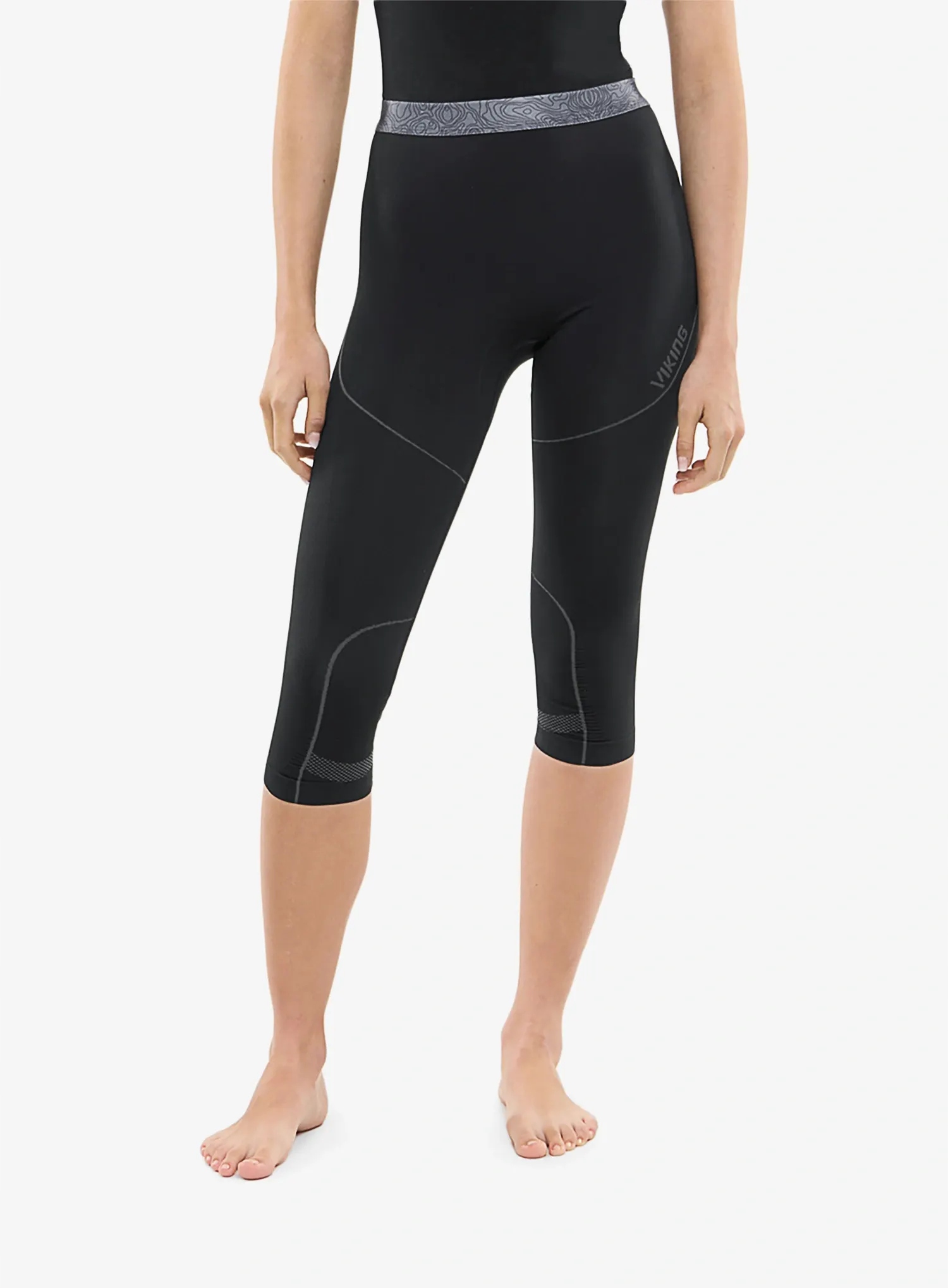 Dámské termoaktivní legíny Viking Base Layer Gaja 3/4 Pants černá L