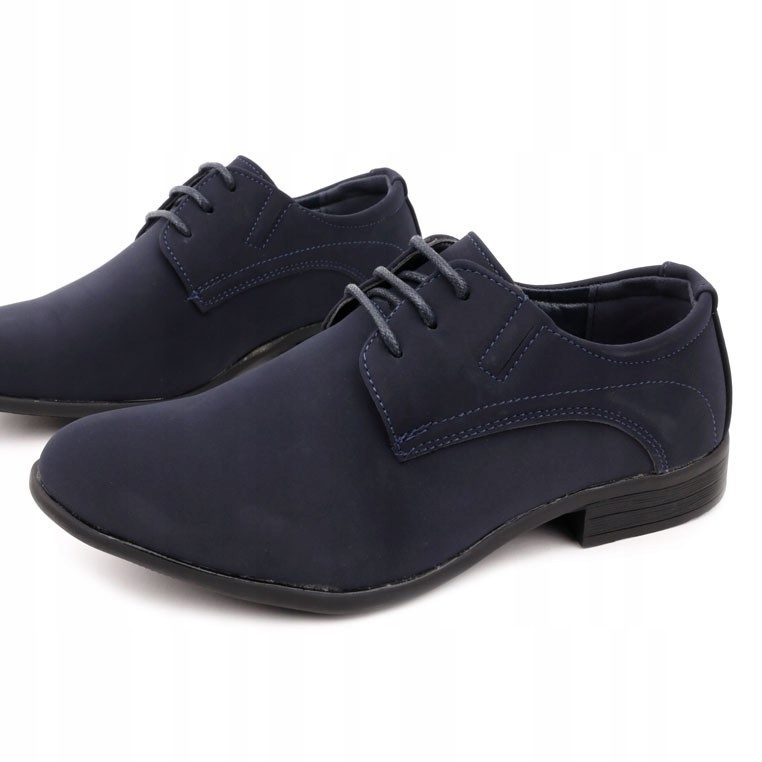 BUTY CHŁOPIĘCE WIZYTOWE PÓŁBUTY MODZIEŻOWE ZAMSZOWE NA KOMUNIĘ ELEGANCKIE Kod producenta AB124B/C-14s36