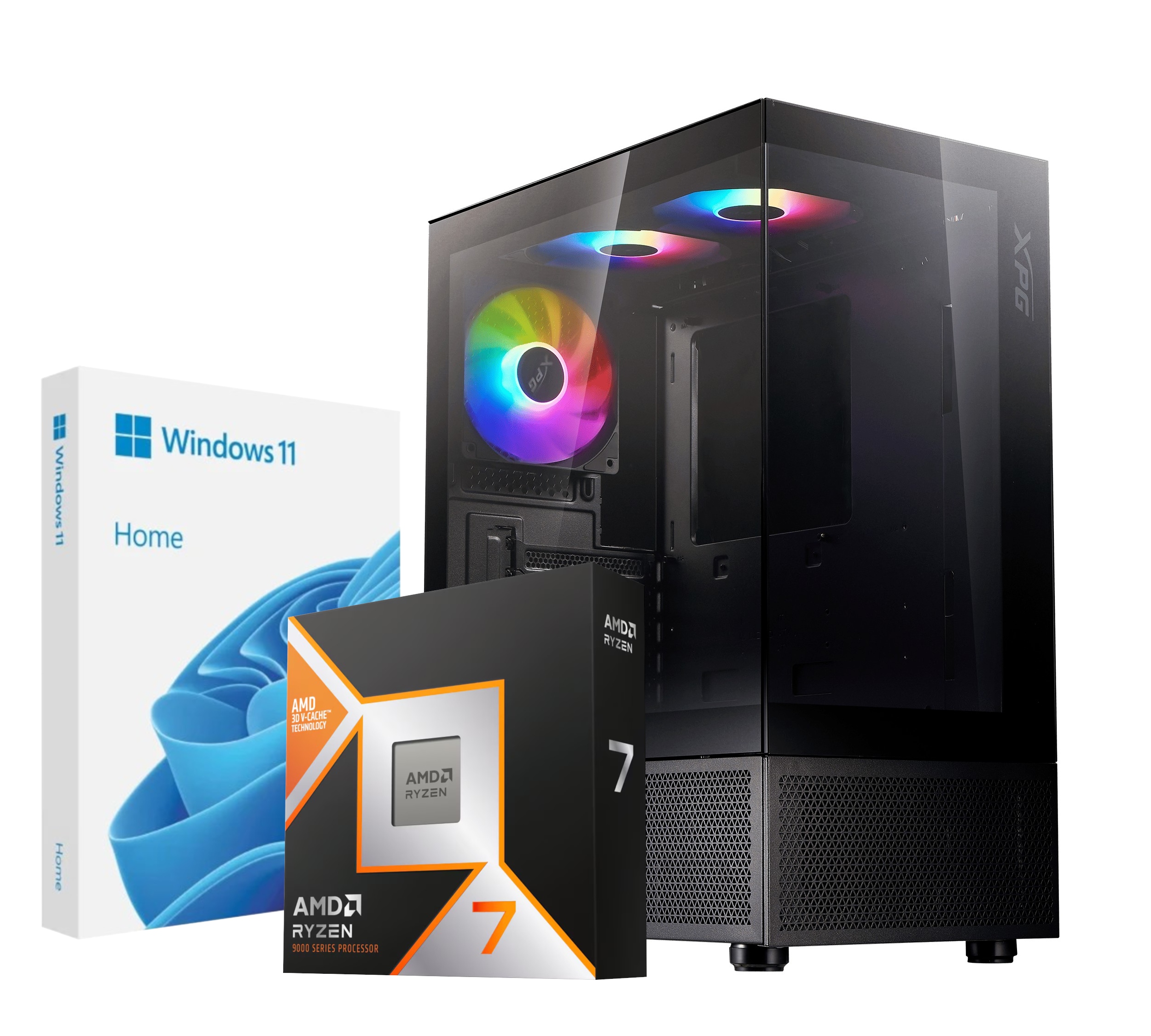 Komputer gamingowy Xpg Ryzen 7 9850X3D RTX5070 32GB DDR5 1TB Win11 WiFi Bt