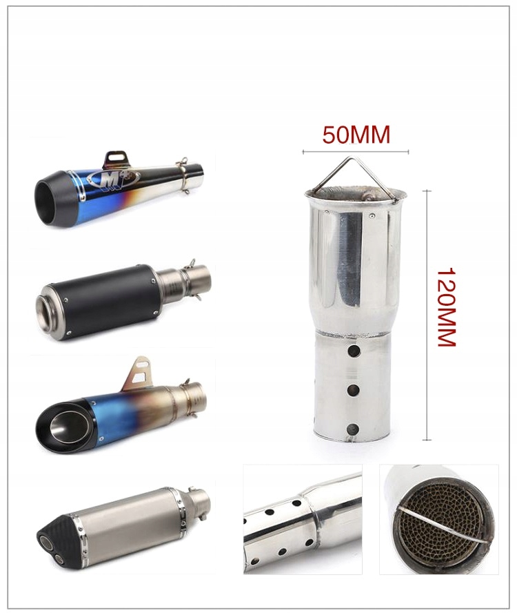 

Db Killer Wydechu 51mm Tłumika Medium Katalizator