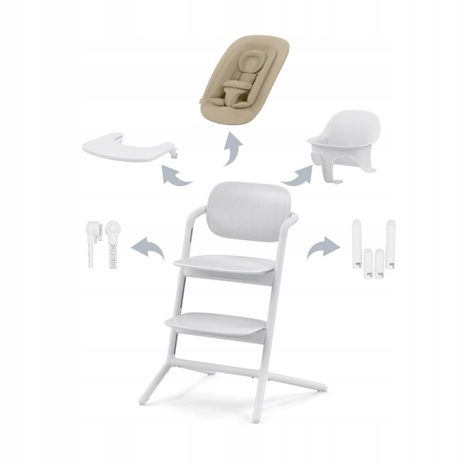 Cybex Krzesełko Lemo 4-w-1 All White