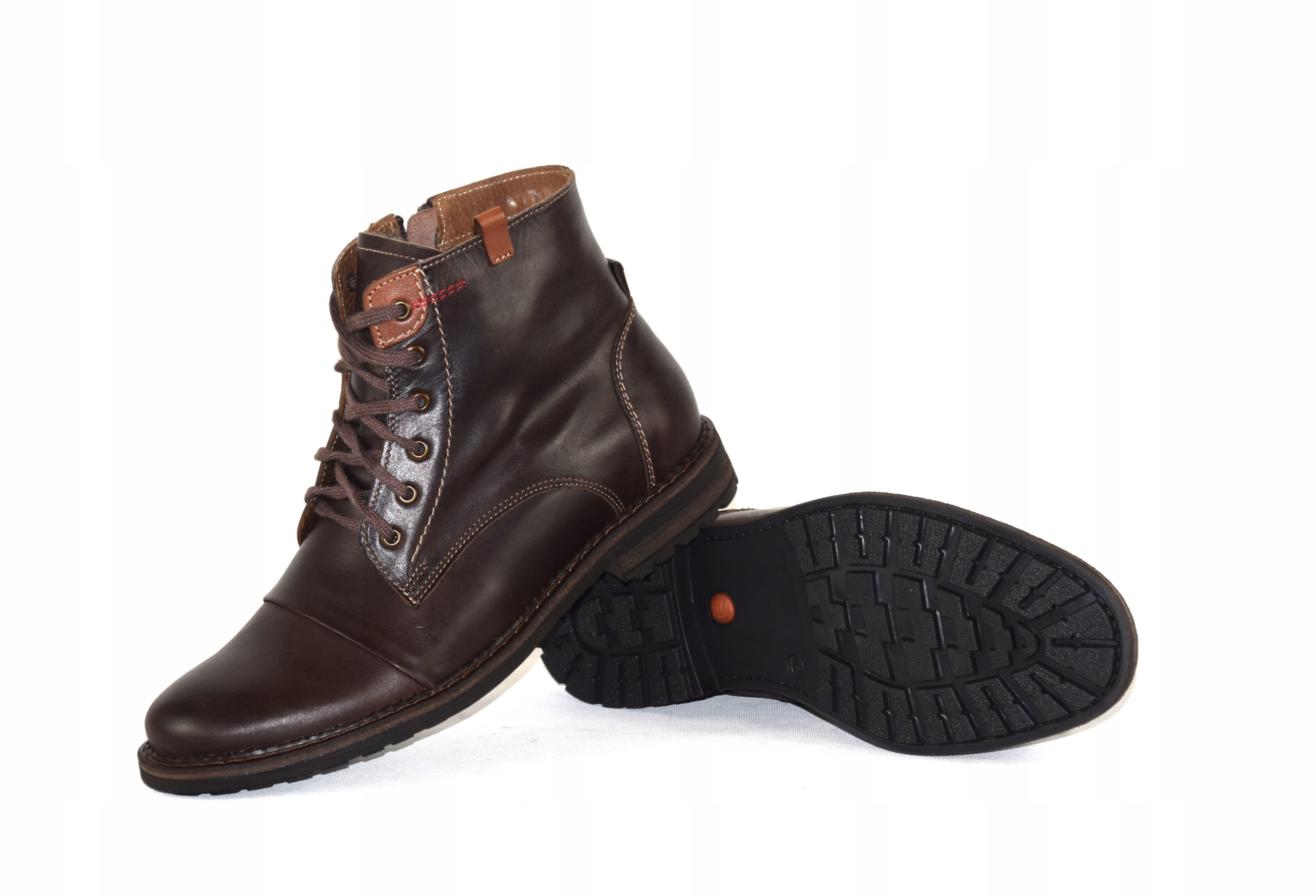 BUTY MĘSKIE OCIEPLANE OBUWIE ZIMOWE POLSKIE 225 Model Sztyblet