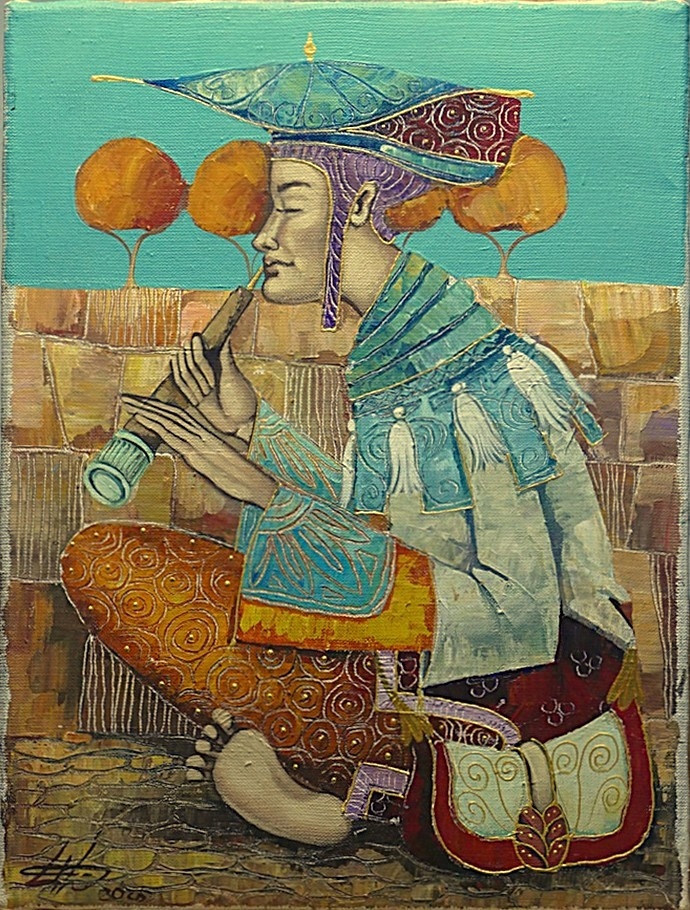 Cesłowska DŹWIĘKI WSCHODU obraz olejny