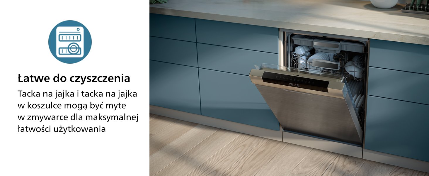 Jajowar Philips HD9137 czarny Urządzenie do gotowania jajek 400W Kolor dominujący czarny