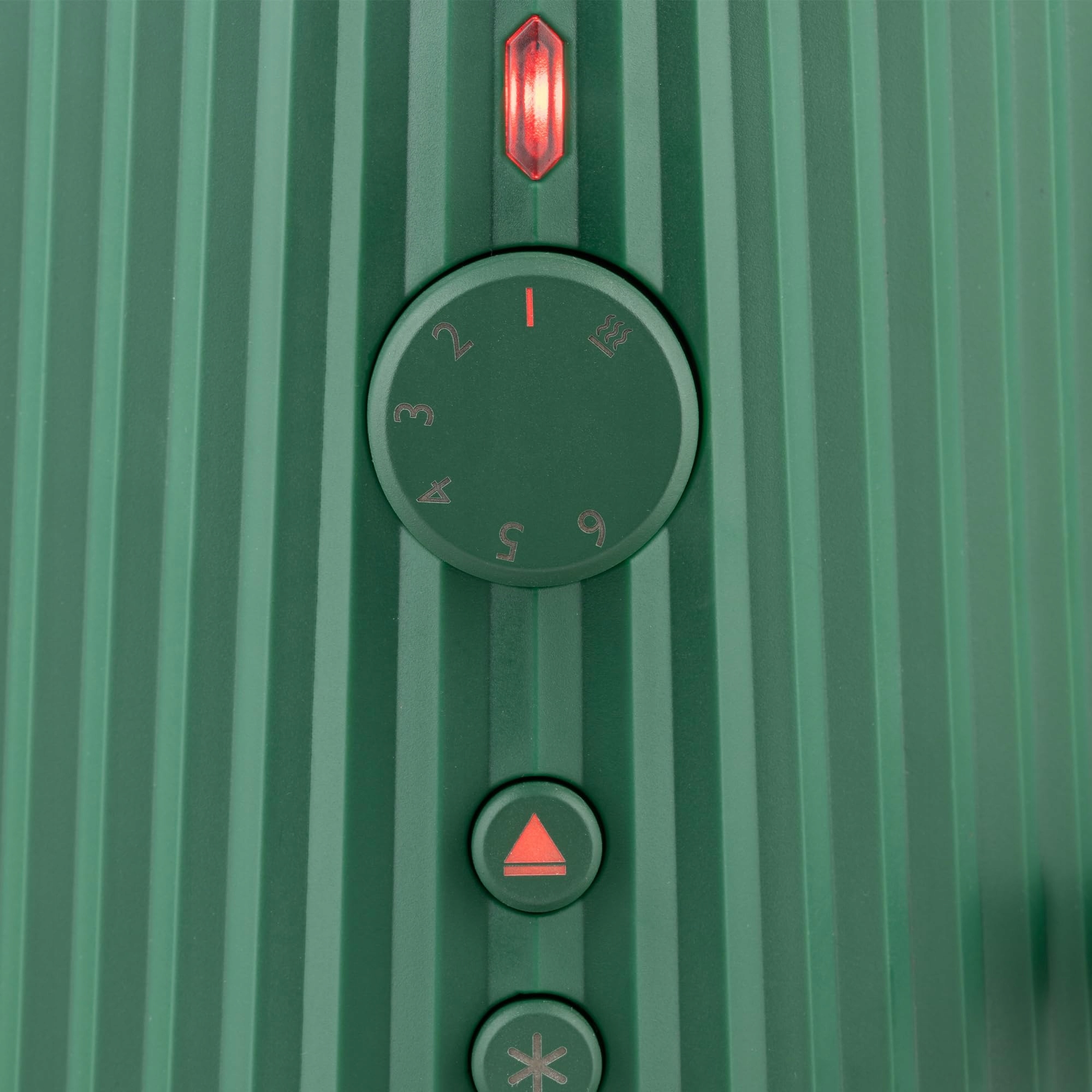 ALESSI Plissé Toster Zielony 850W, 6 Poziomów, Europejska Wtyczka — miniatura 3
