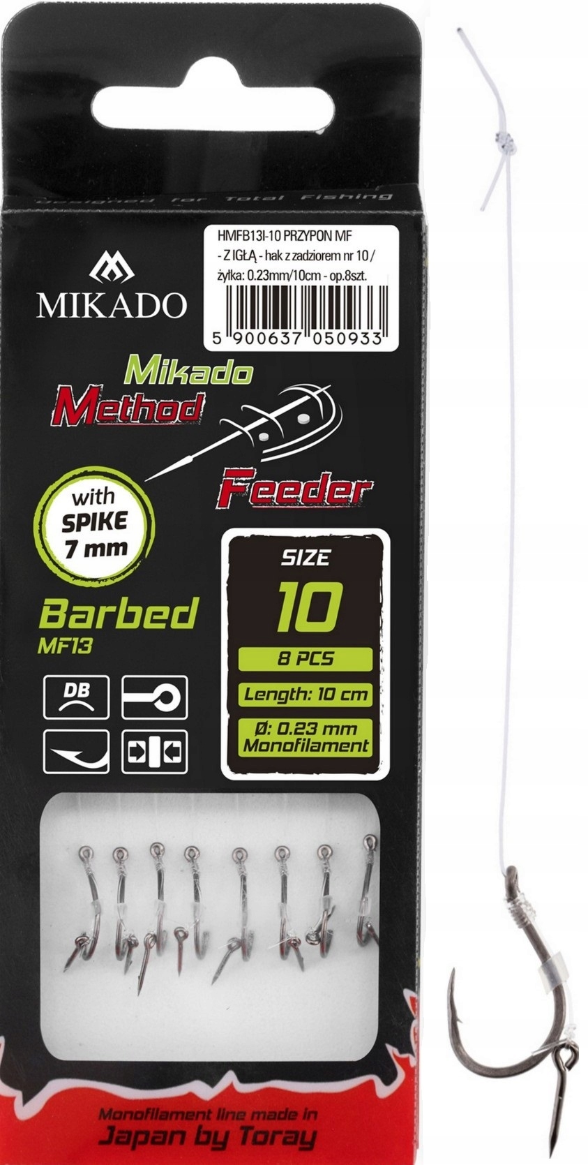 

Haczyki Mikado Method Feeder Przypon Z Igłą 10