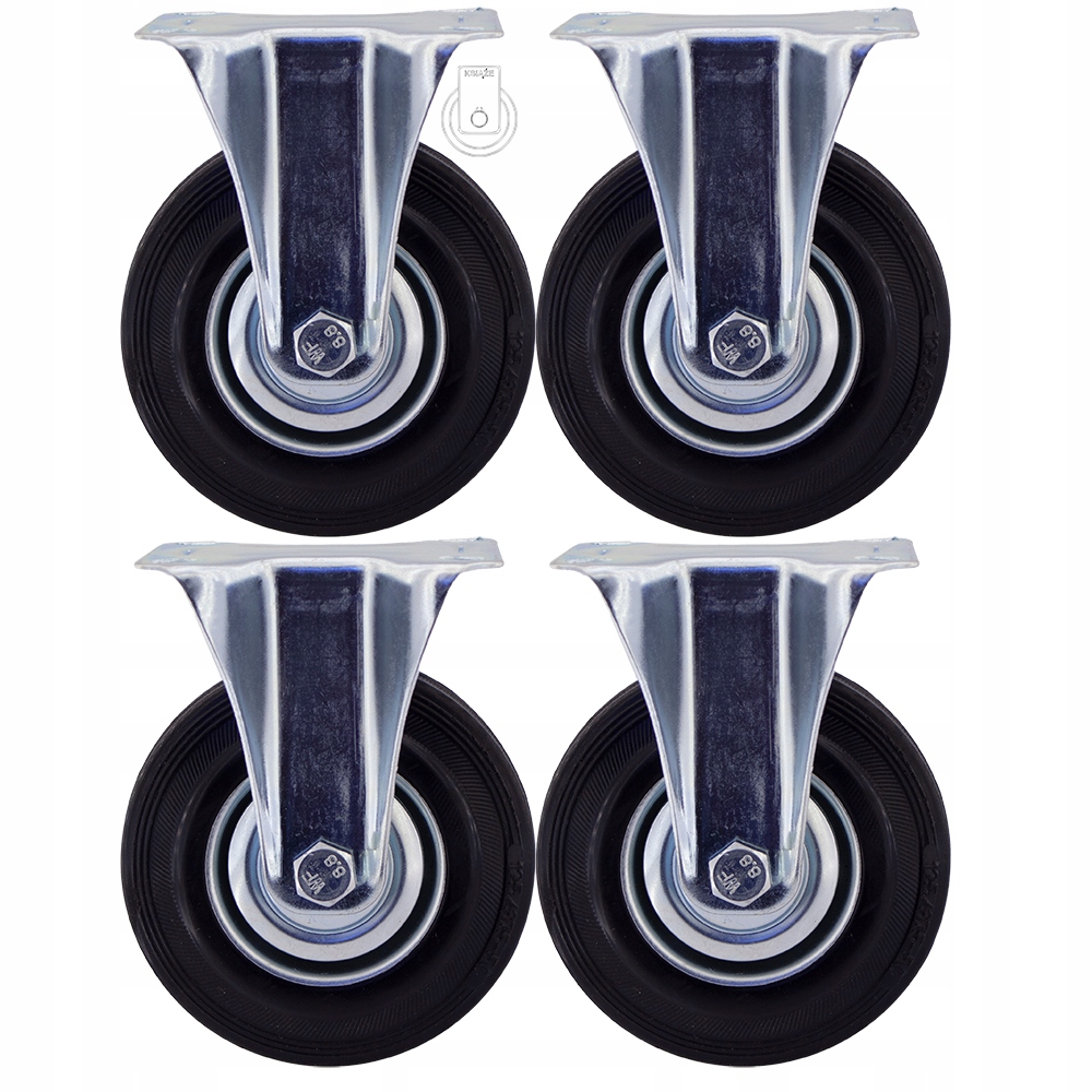 KOMPLET 4 SZT. KÓŁ fi 125 wózek regał 4x3STGU125 Kod producenta 4x3STGU125