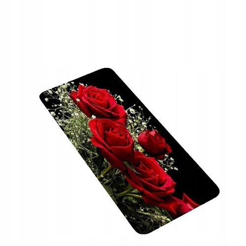 CHODNIK DO KUCHNI ANTYPOŚLIZGOWY WZÓR 3D RÓŻE 50x160