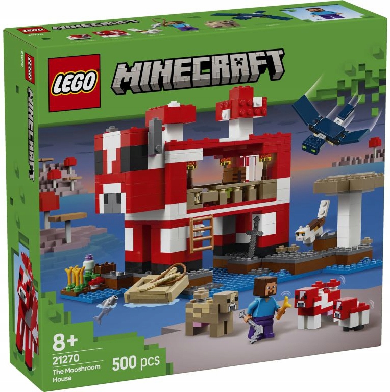 Lego Minecraft Dům Houbové Krávy, Sada Kostek 21270