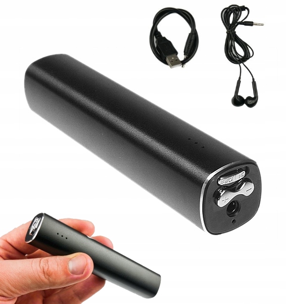 Špionážní Diktafon Skrytý Odposlech Magnet Detekce Hlasu 500 Hodin 8GB