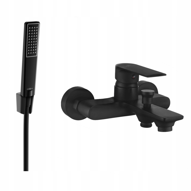 Mexen Royo vanová baterie se sprchovou sadou Černá